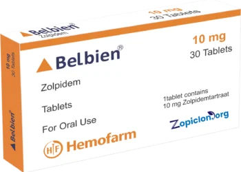 Zolpidemtartraat Belbien 10MG 30 Comprimés en France