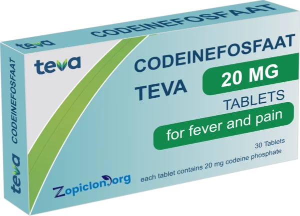 Codéine 20mg 30 Comprimés en France