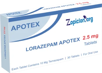 Lorazépam Apotex 2.5mg 30 Comprimés en France